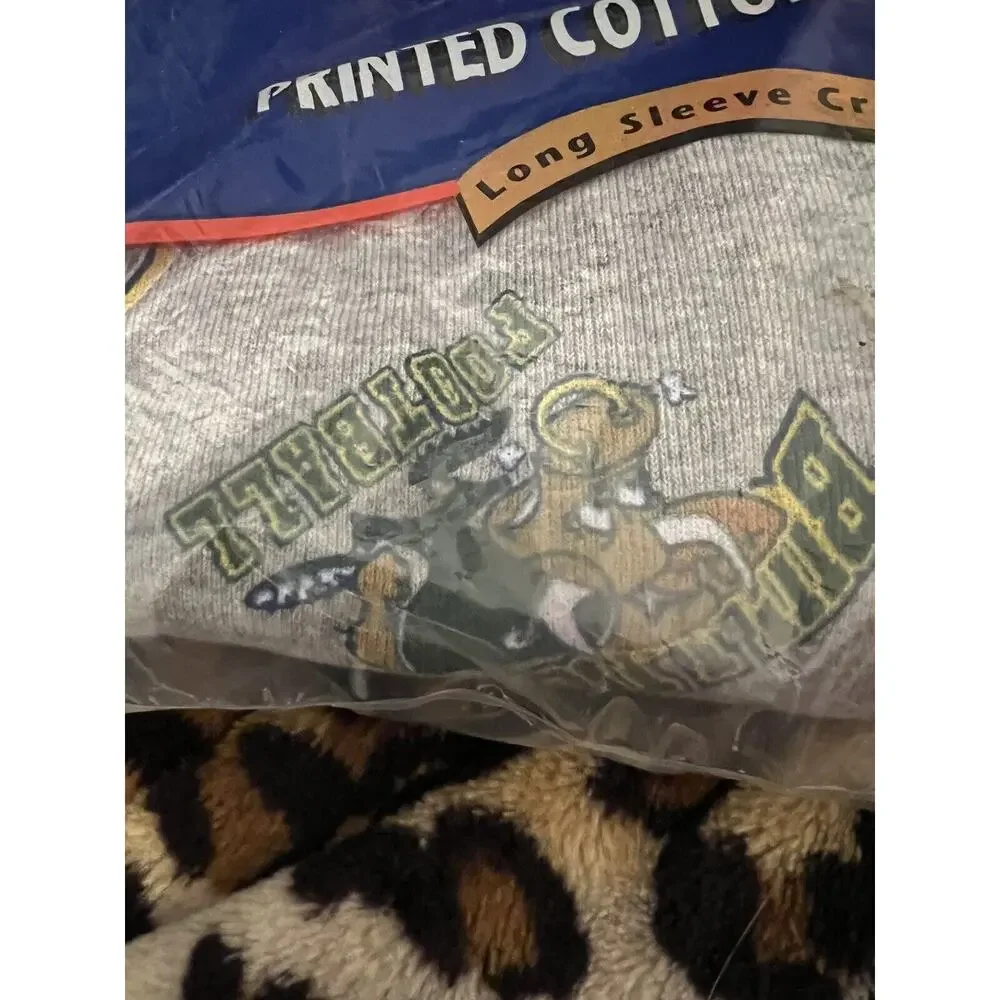 Vintage Fruit of the Loom Boys Underwear‎ Set Long Johns Sz 6 S Football Design